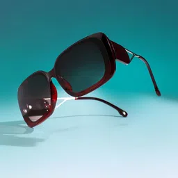 HAUTE SAUCE by Campus Sutra Women Rectangle Sunglasses with Polarised Lens-52