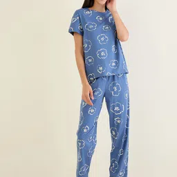 Sweet Dreams Women Printed Night suit-picture-1