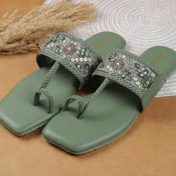 Metro Embellished Wedge Sandals-49