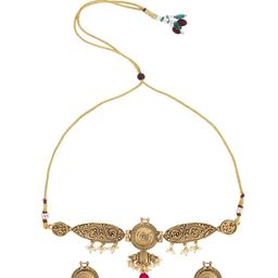 Shining Jewel - By Shivansh Gold-Plated Cubic Zirconia Studded Jewellery Set-picture-34