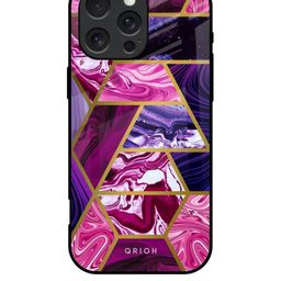 QRIOH Abstract Printed iPhone 16 Pro Back Case Mobile Accessories-image-43