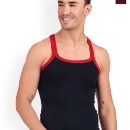 inner element Pack Of 2 Cotton Ribbed Gym Vests 121_GYMVEST_PK2_MAROON_NAVY_-image-69