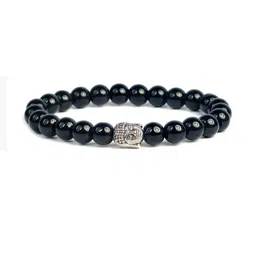 Divine souvenirs Unisex Agate Beaded Elasticated Bracelet-10