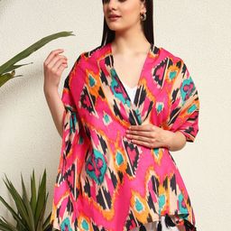 HANDICRAFT PALACE Women Ikat Hand Block Printed Scarf-1