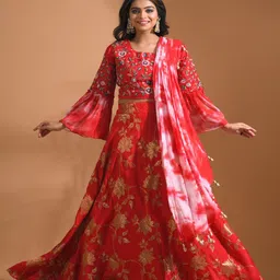Morchari Embroidered Three Piece Co-ords Set-picture-29