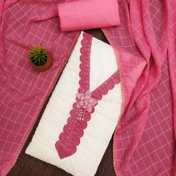Rangtulika Ethnics Embroidered Unstitched Dress Material-picture-41