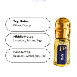Jeval Women Set Of 2 Legacy & Oud Elegence Attar - 3 ml Each image 2