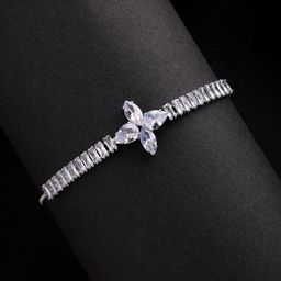 VOGUE HAIR ACCESSORIES American Diamond Studded Wraparound Bracelet-image-48