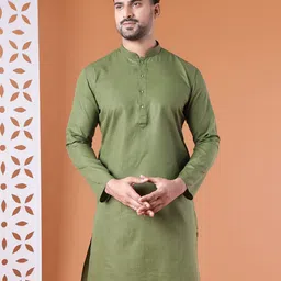 AURIK Men Dyed Kurta-image-29