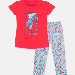 Tee Weavers Girls Printed Night suit-image-42