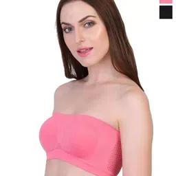 INDIROCKS Pack Of 2 Non-Wired Full Coverage Strapless Non Padded Stretchable Tube Bra-9
