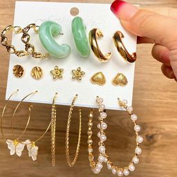 Arzonai Contemporary Studs Earrings-image-46