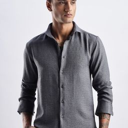 THE BEETEL HOUSE Men Milange Linen Look Regular Slim Fit Casual Shirt-image-58