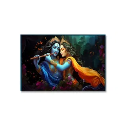 Coloured Wings Blue & Orange Coloured Printed Wallpaper-36