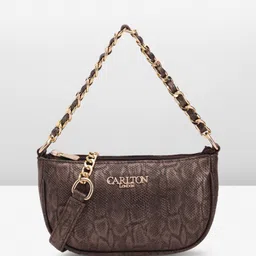 Carlton London Textured Structured Shoulder Bag-12