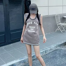 KPOP Women Typography Printed Scoop Neck Top-image-102