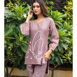 WEAVLLITE Embellished Tunic With Trousers Co-Ords-picture-15