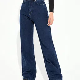 NU CLOTHS Women Jean Wide Leg High-Rise Stretchable Jeans-picture-27