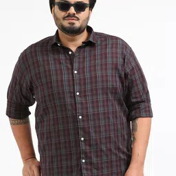 HOUSE OF MAHNOTS Men Comfort Tartan Checks Checked Casual Shirt-image-94
