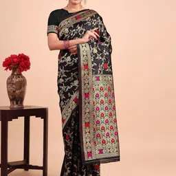 AMK FASHION Woven Design Zari Art Silk Kanjeevaram Saree-picture-44
