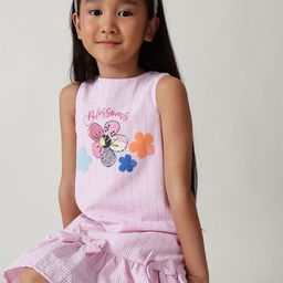 One Friday Floral Striped A-Line Dress-image-30