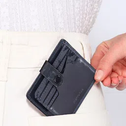 Sassora Unisex Cut Work Leather Card Holder-56