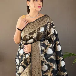 all about you Woven Design Silk Cotton Banarasi Saree-picture-25