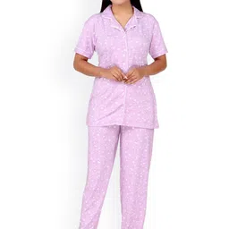 WOOL 4U Women Printed Night suit-image-64