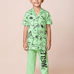 THE TORN Boys Shirt & Pyjama Night suit-image-79