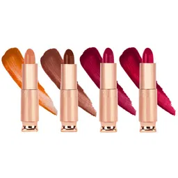 krayons Set Of 4 Classy Long Stay Hydrating Matte Lipstick -3.5 g Each- 162- 111- 110- 152-7