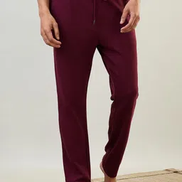SleepZ by Raymond Men Mid Rise Track Pants-image-52