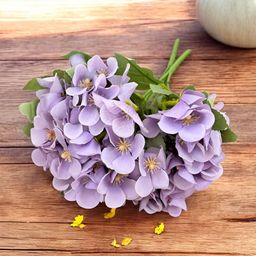 Art Street Purple & Green 2 Pieces Hydrangea Artificial Flowers-19