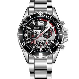 Poshi Men Round Dial Stainless Steel Straps Analogue Watch-32