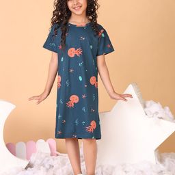 Bloem Print A-Line Dress-image-14