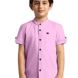 BAESD Boys Comfort Micro Checks Semi Sheer Casual Shirt-image-25