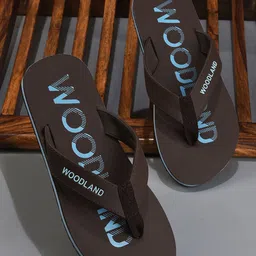 Woodland Men Printed Rubber Thong Flip-Flops-39