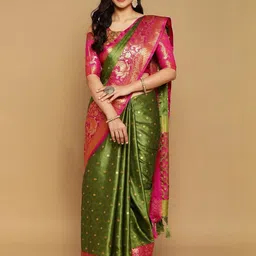 SILKWEAR Ethnic Motifs Zari Paithani Saree-picture-22