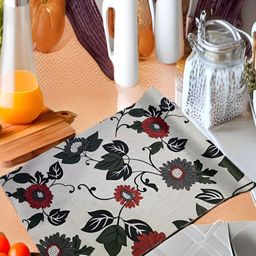 Aura Grey & Red Water Resistant Shelf Liner Organisers-11