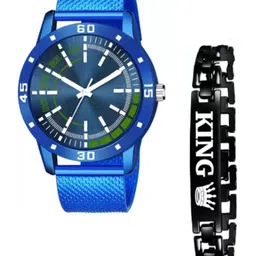 Miss Perfect Men Analogue Watch With Bracelet Gift Set PU 38-picture-22