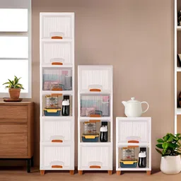 Myntra Elegant Homes Cabinet Organizer White & Brown 12 Pieces Wardrobe Drawer Organisers-30