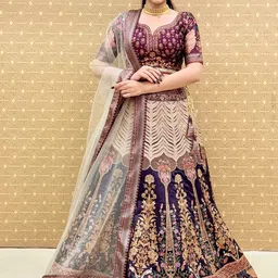 KUNDAN FAB Printed Semi-Stitched Lehenga & Unstitched Blouse With Dupatta-picture-1