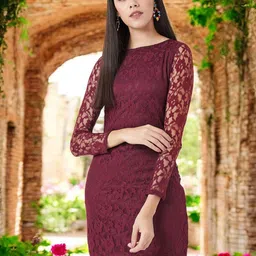 Miss Chase Lace Bodycon Mini Dress-image-81