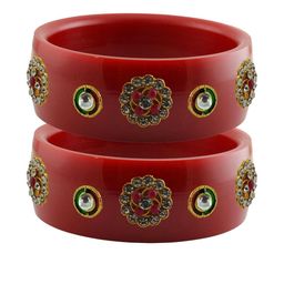 Vidhya Kangan Brass Crystals Bangle-image-68