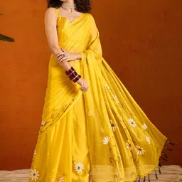 Anouk Rustic Floral Poly Chiffon Saree-image-38