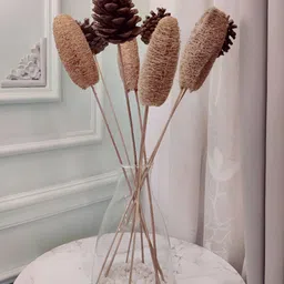 Myntra Elegant Homes Brown 1 Pieces Delphinium Pine Artificial Flower-15