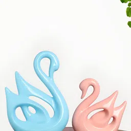 INTERNATIONAL GIFT Animal Showpiece Black Set Of 2 Swan Birds Figurine Showpiece-image-7