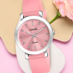 Kool Kidz Girls Round Dial & Straps Analogue Watch YM 803 PK-image-36