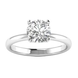 AJRETAIL 14KT 1 Carat Lab Grown G Color VVS2 Clarity Diamond Ring - 2.3g-image-79