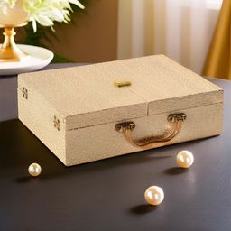 Aura Gold-Toned Set of 1 Regular Jewellery Organiser Organisers-80