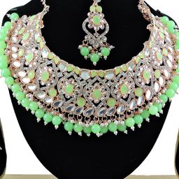 VATSALYA creation Women Artificial Stones and Beads Studded Jewellery Set-picture-16